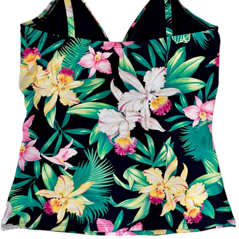 Tommy Bahama Orchid Garden Underwire Tankini Top - Picture 8 of 10